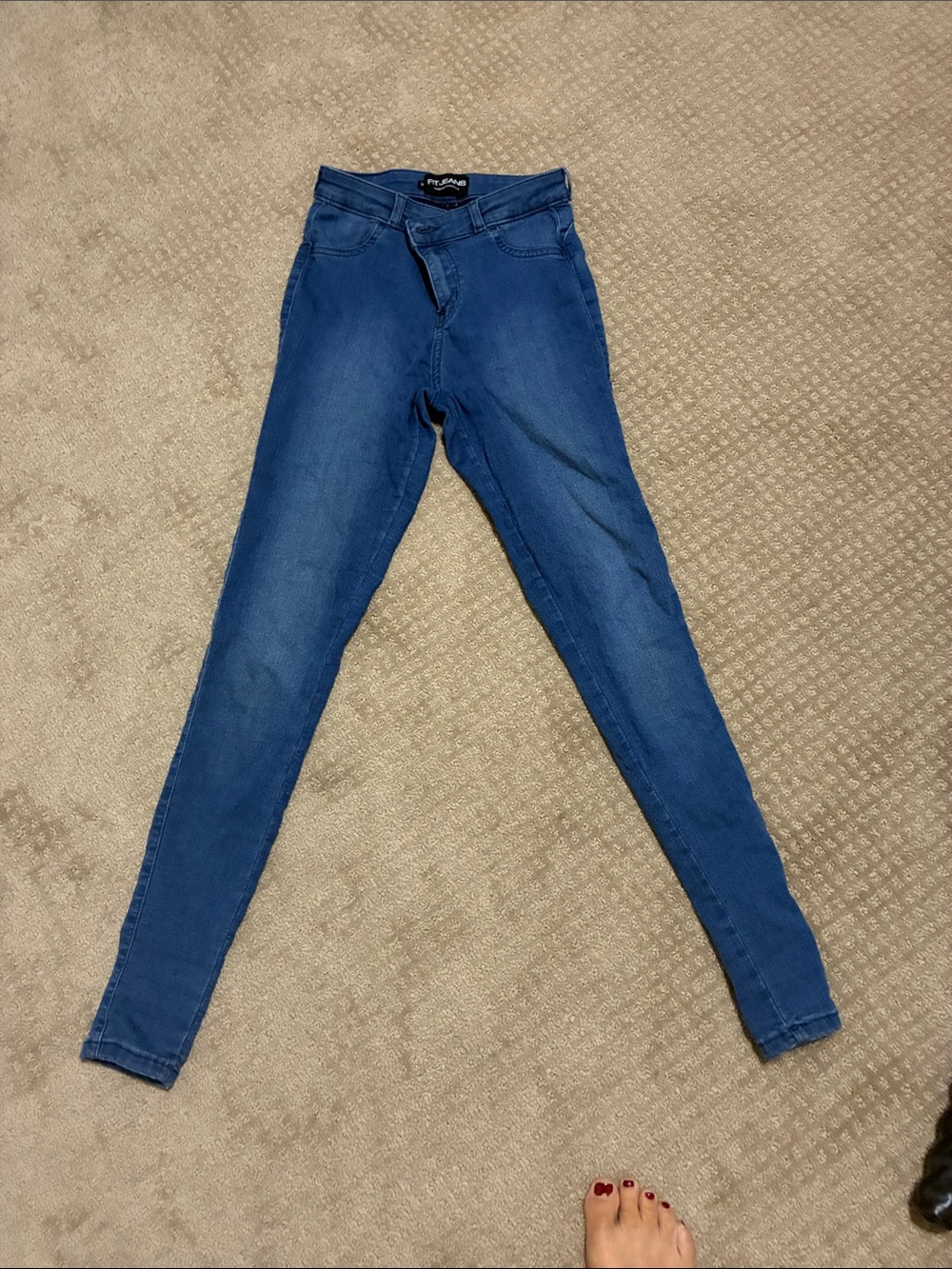 FITJEANS Women's Skinny Jeans - Blue Wash